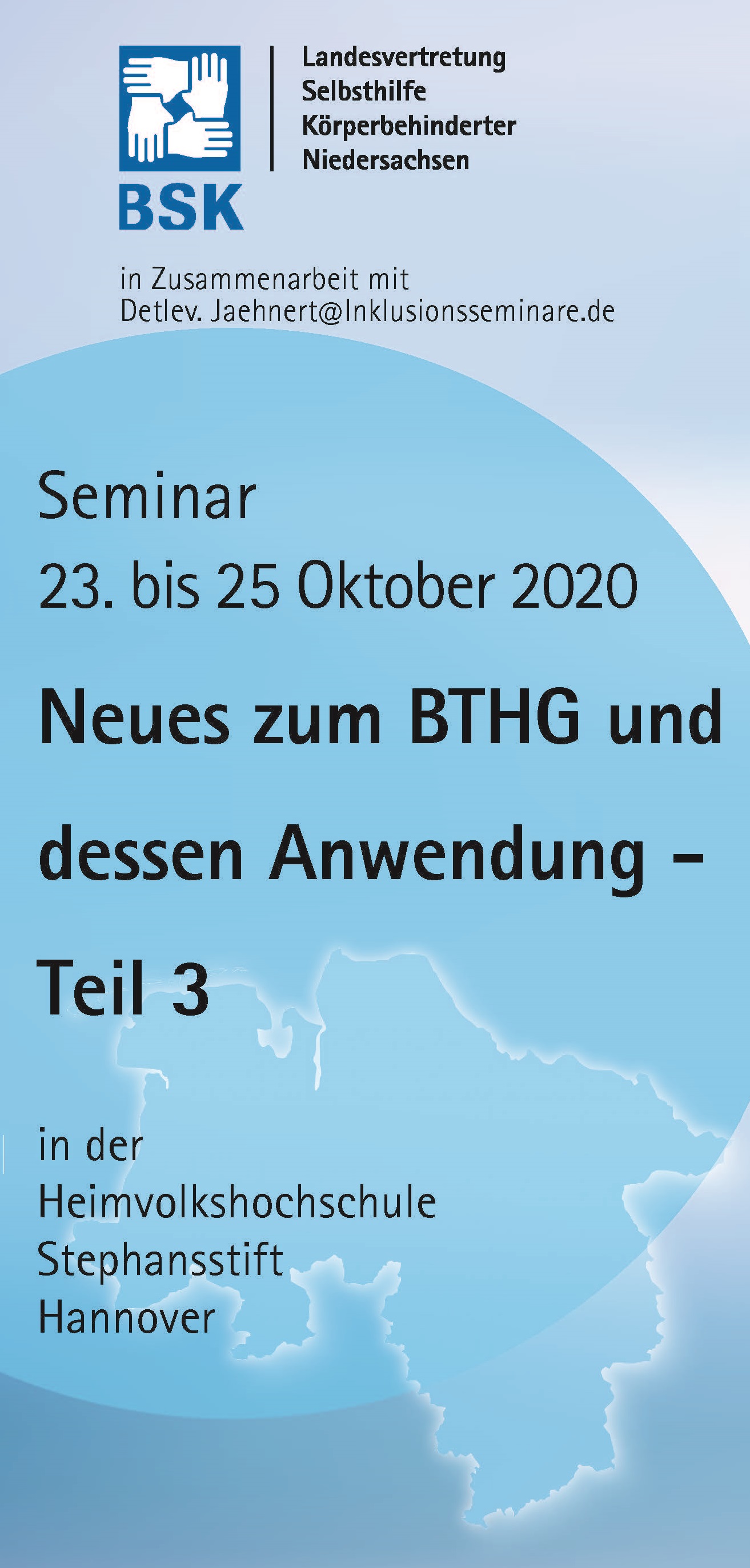 Fachseminar - Neues zum BTHG und dessen Anwendung